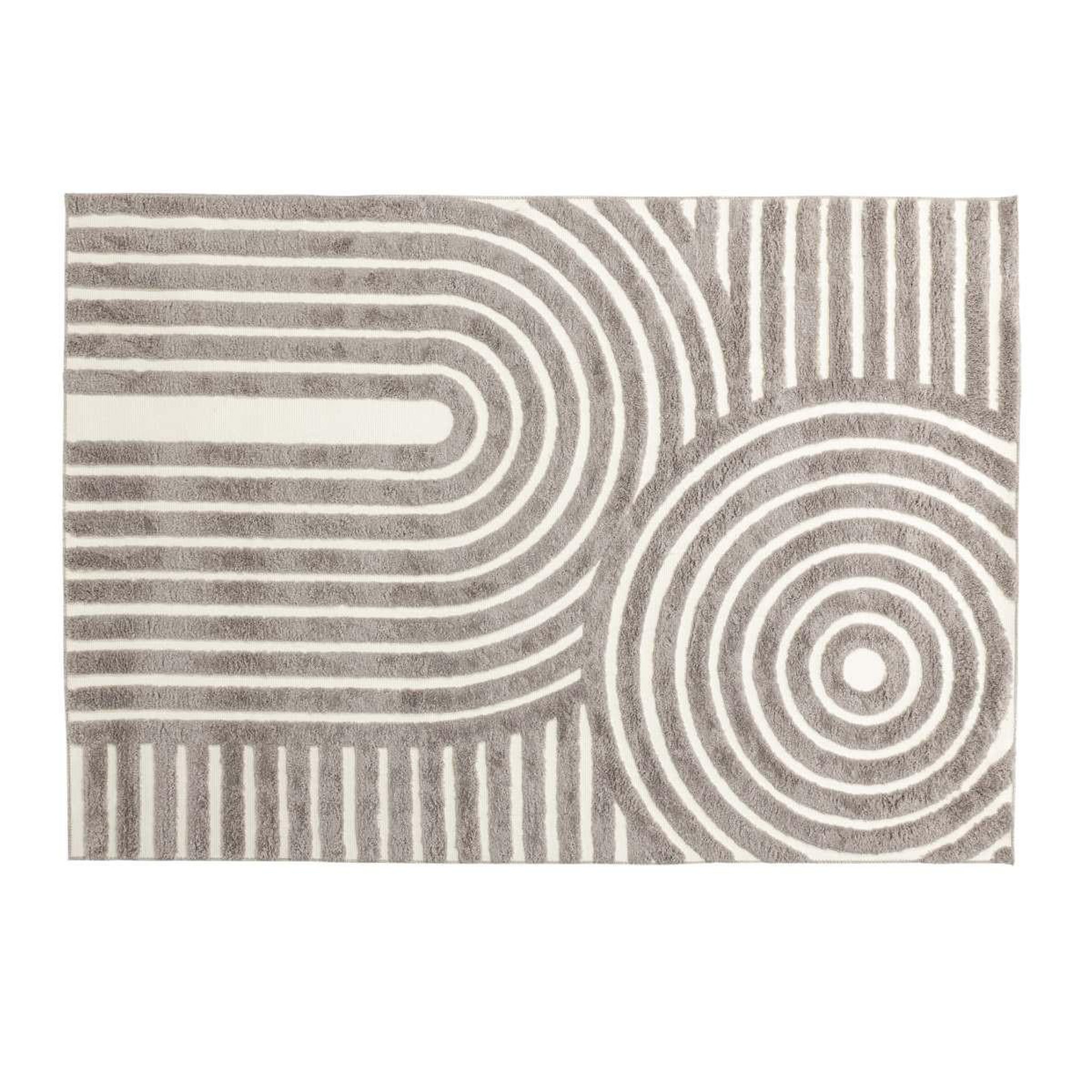 Paris Prix Tapis déco  nikita  200x290cm gris