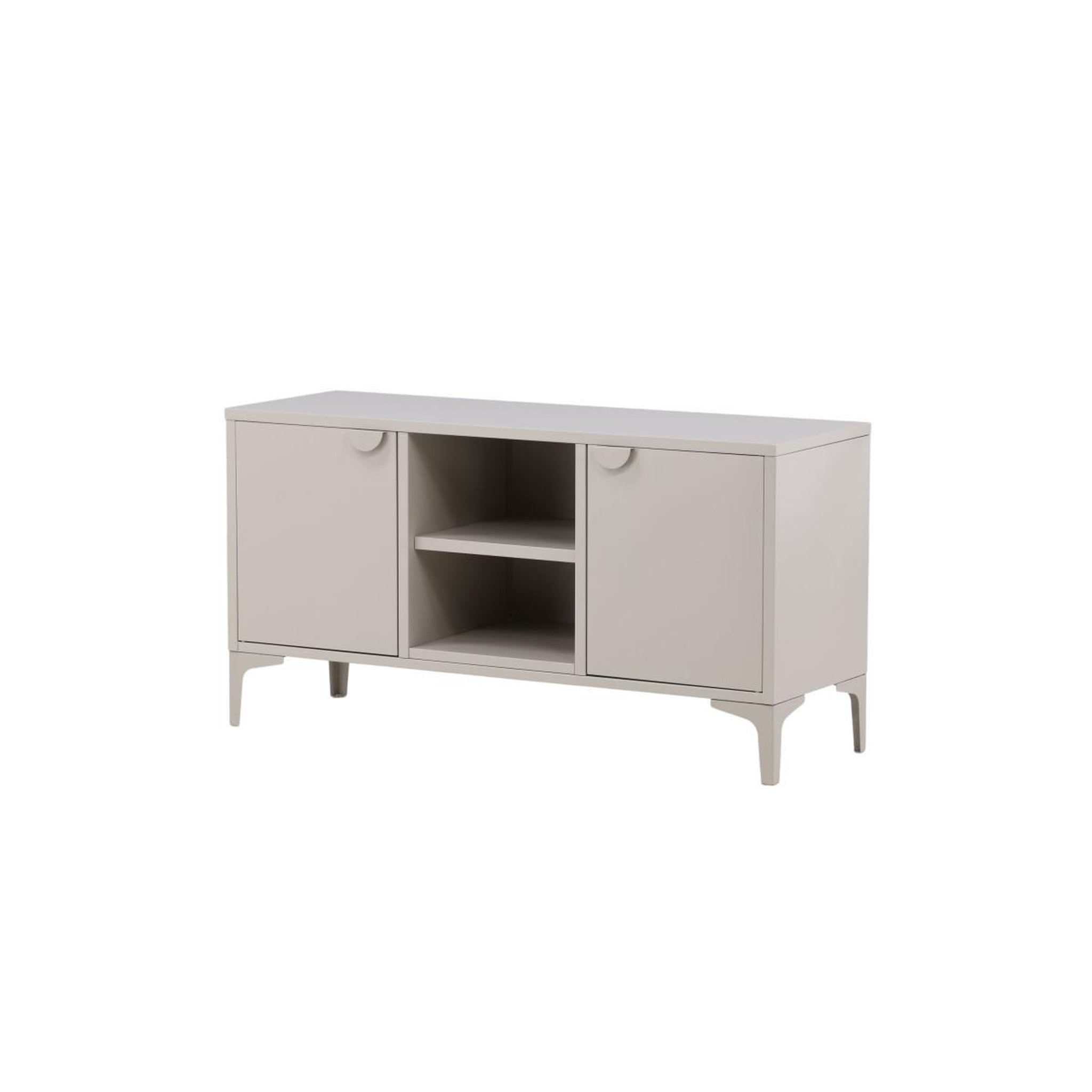 Voir la diapositive 3 : Paris Prix Meuble tv design 2 portes  piring  120cm beige