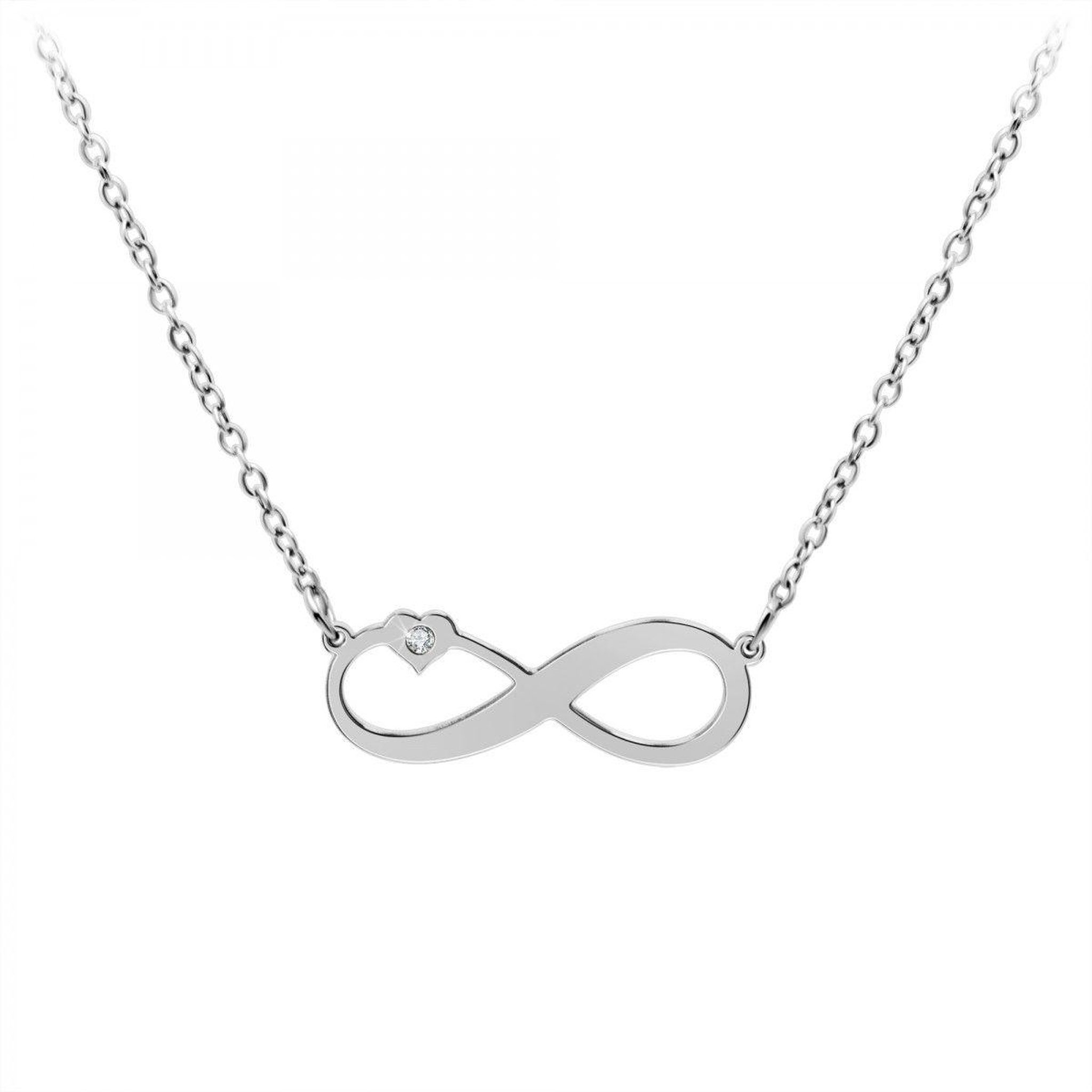 SC CRYSTAL Collier infini par SC Crystal orné d'un véritable diamant blanc