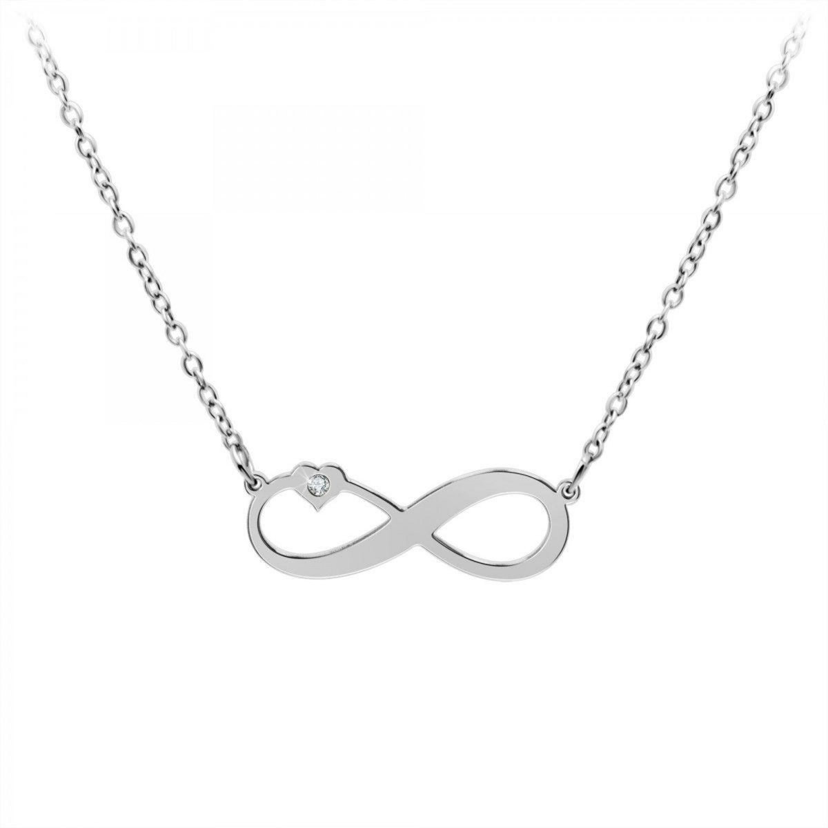 SC CRYSTAL Collier infini par SC Crystal orné d'un véritable diamant blanc