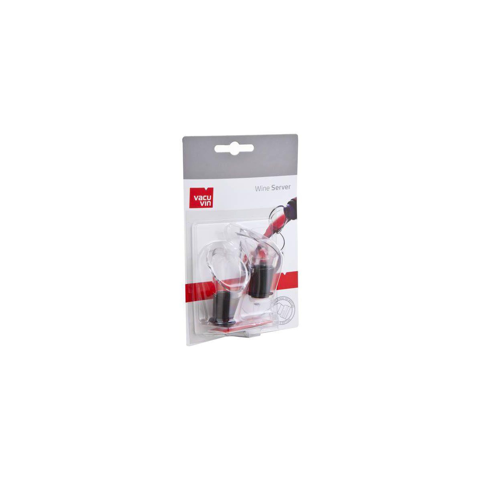 Voir la diapositive 2 : VACUVIN Bec verseur anti-gouttes Noir lot de 2