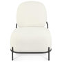 Voir la diapositive 2 : Paris Prix Fauteuil Lounge en Tissu Bouclette  Mark  76cm Beige
