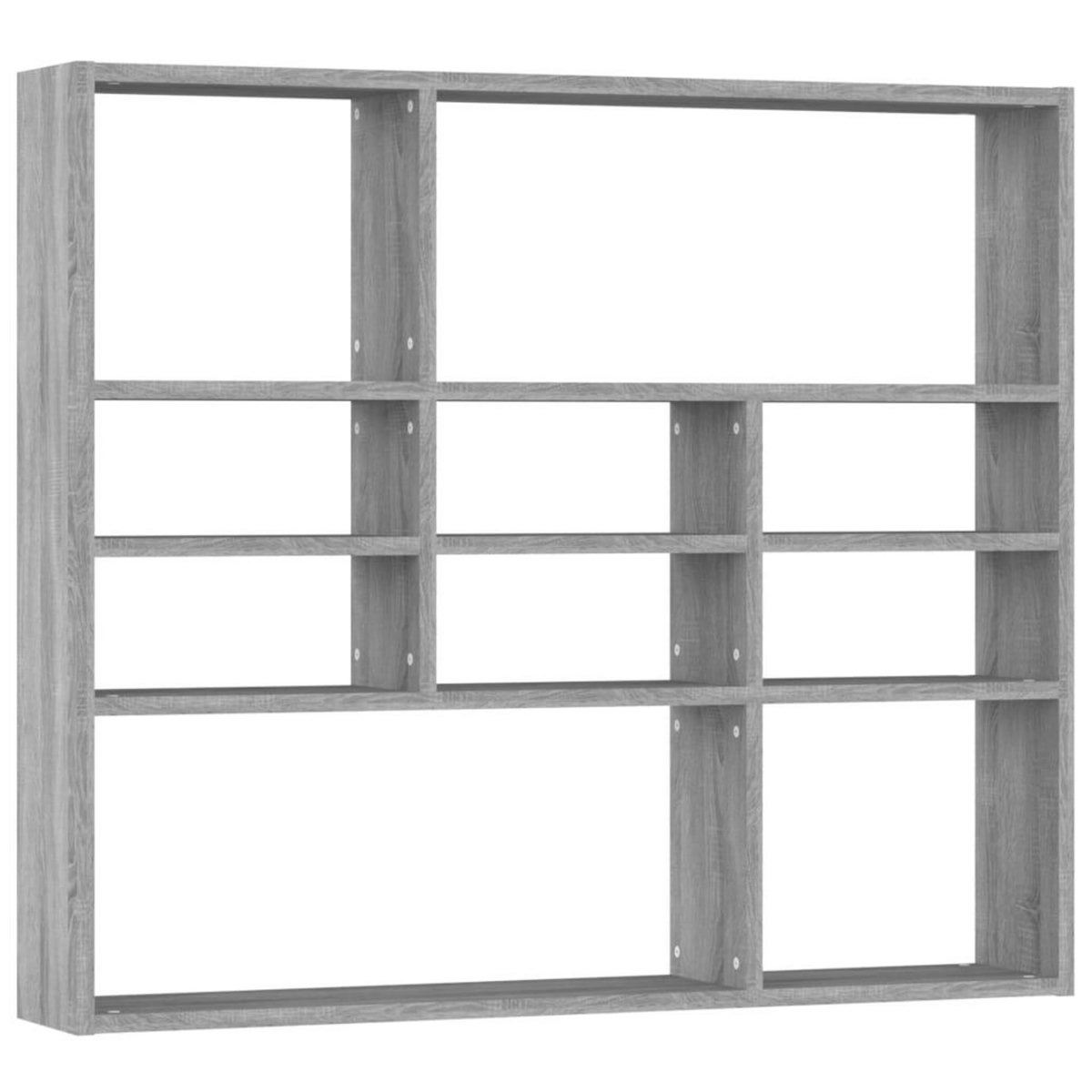 VIDAXL Etagere murale Sonoma gris 90x16x78 cm Bois ingenierie