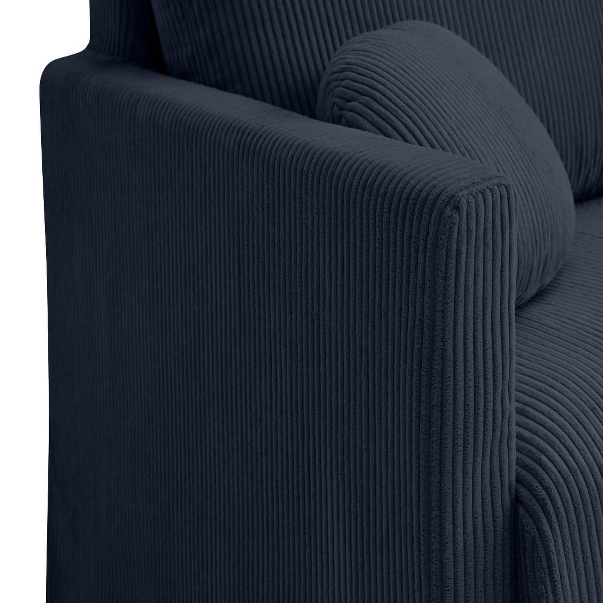 Voir la diapositive 6 : LISA DESIGN Serena - canapé droit déhoussable 2 places en velours côtelé