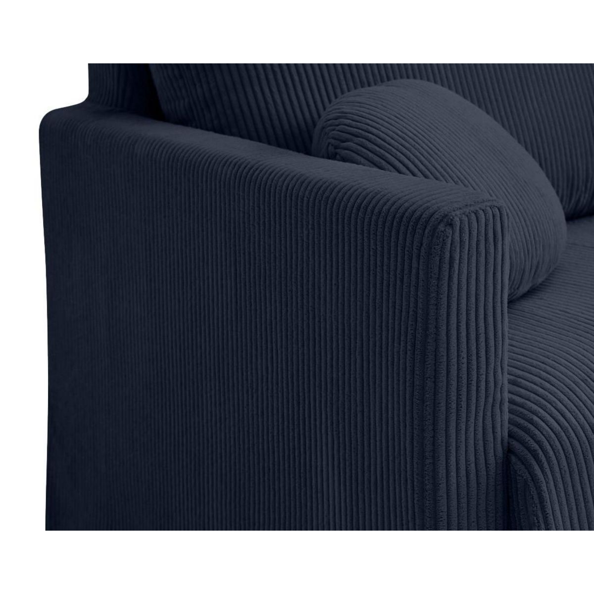 LISA DESIGN Serena - canapé droit déhoussable 2 places en velours côtelé