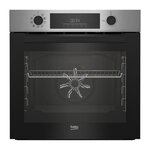 Beko Four encastrable Pyrolyse Chaleur pulsée BEKO BBIM11300XMP Inox - Porte froide - 72L - 59,4 cm