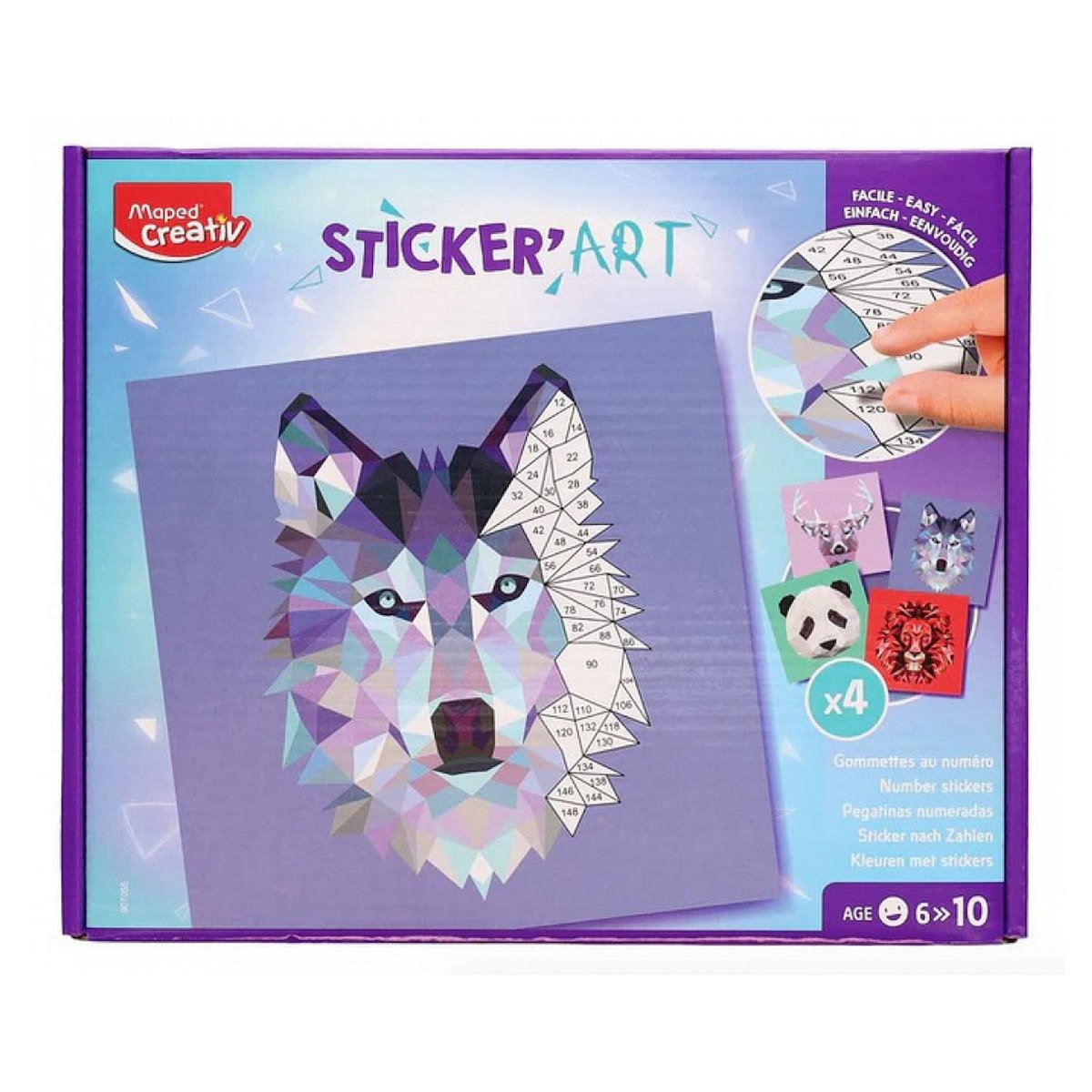 MAPED Sticker art - Gommettes au numero