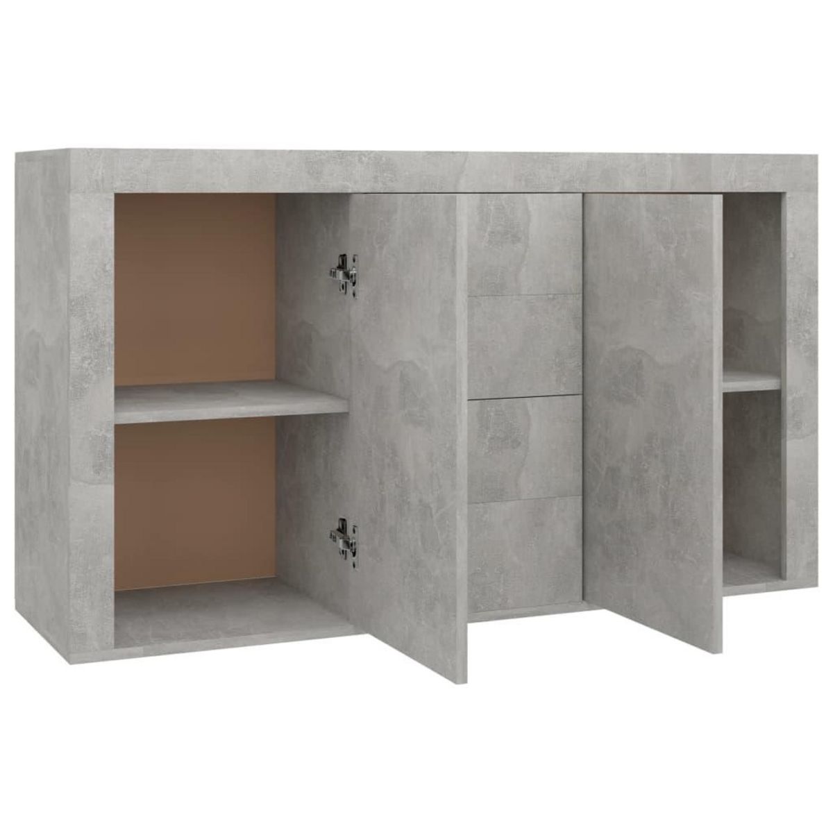 VIDAXL Buffet Gris beton 120x36x69 cm Bois d'ingenierie