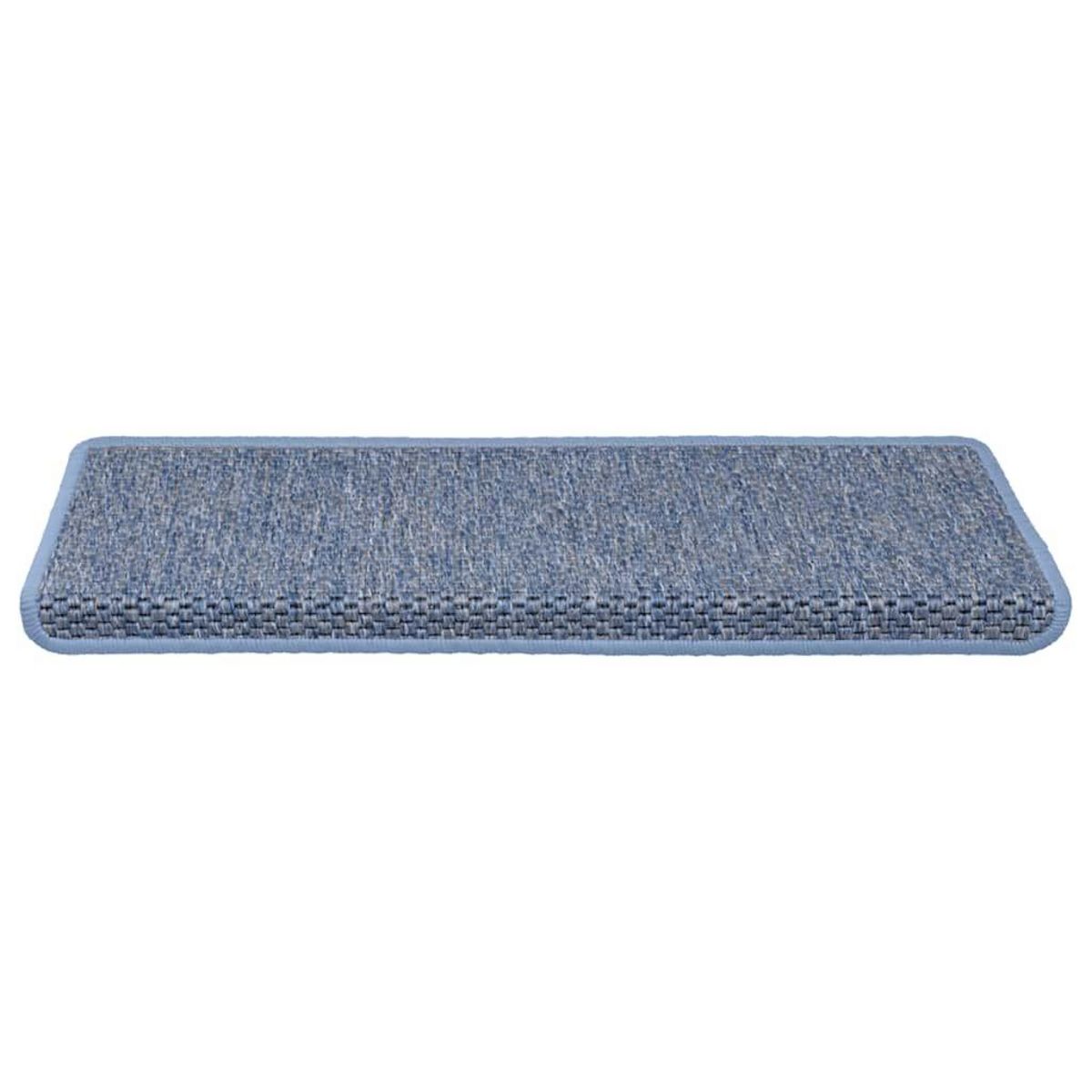 VIDAXL Tapis d'escalier autocollants 30 pcs 65x21x4 cm bleu