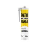 CENTRALE BRICO Colle fixation interieur acrylique 1er prix blanc cartouche 280ml