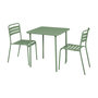 Voir la diapositive 6 : SWEEEK Table de jardin métal 2 places, Amelia 70 x 70cm