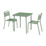 Voir la diapositive 6 : SWEEEK Table de jardin métal 2 places, Amelia 70 x 70cm