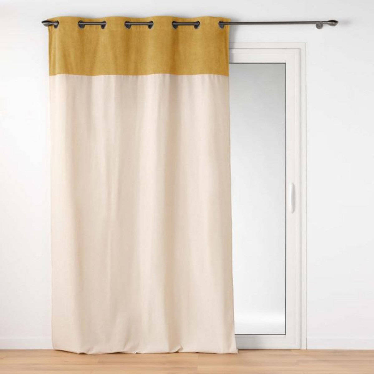 Paris Prix Rideau à Œillets Bouclette  Tessa  140x240cm Ocre