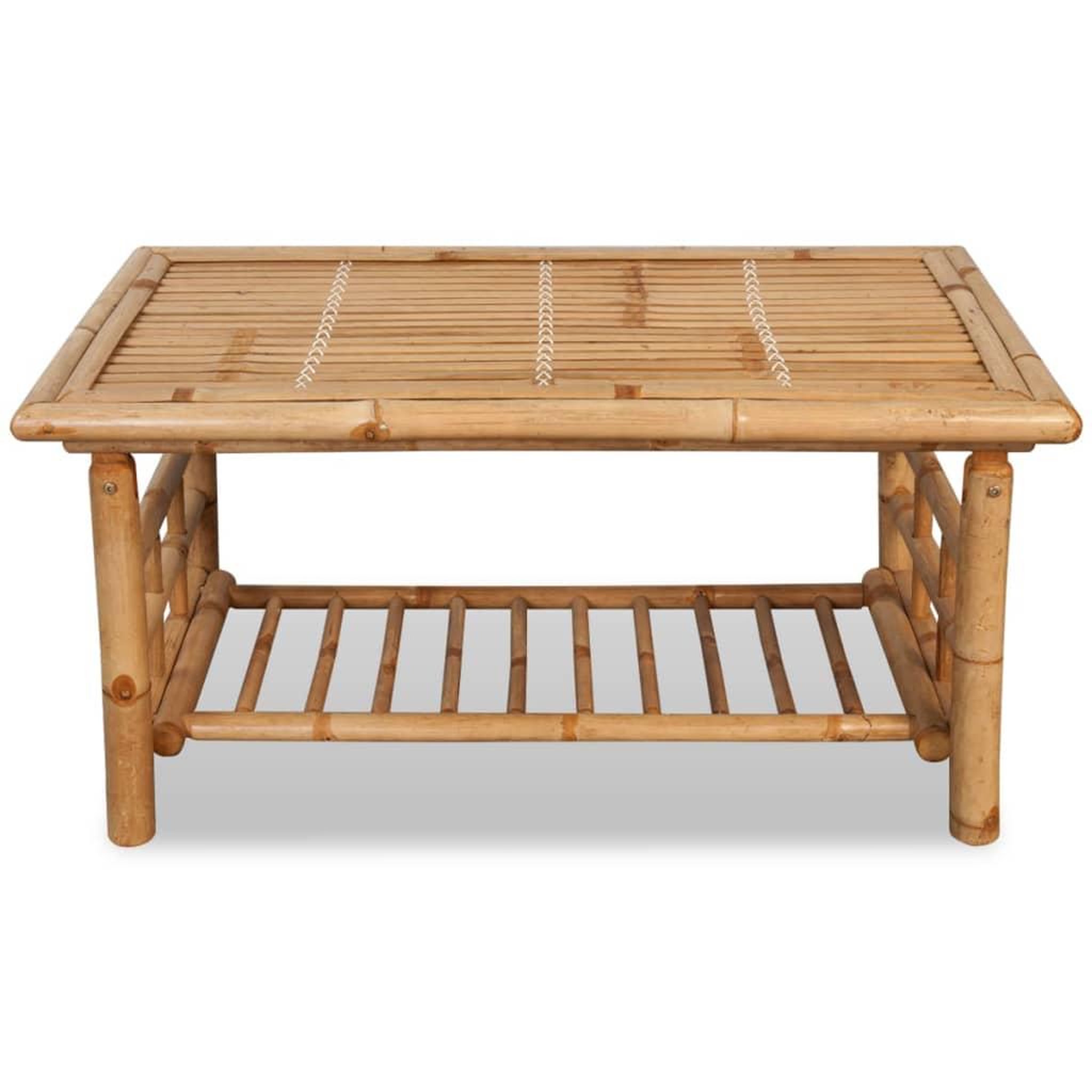 Voir la diapositive 2 : VIDAXL Table basse bambou 90x50x45 cm