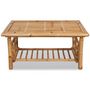 Voir la diapositive 2 : VIDAXL Table basse Bambou 90x50x45 cm