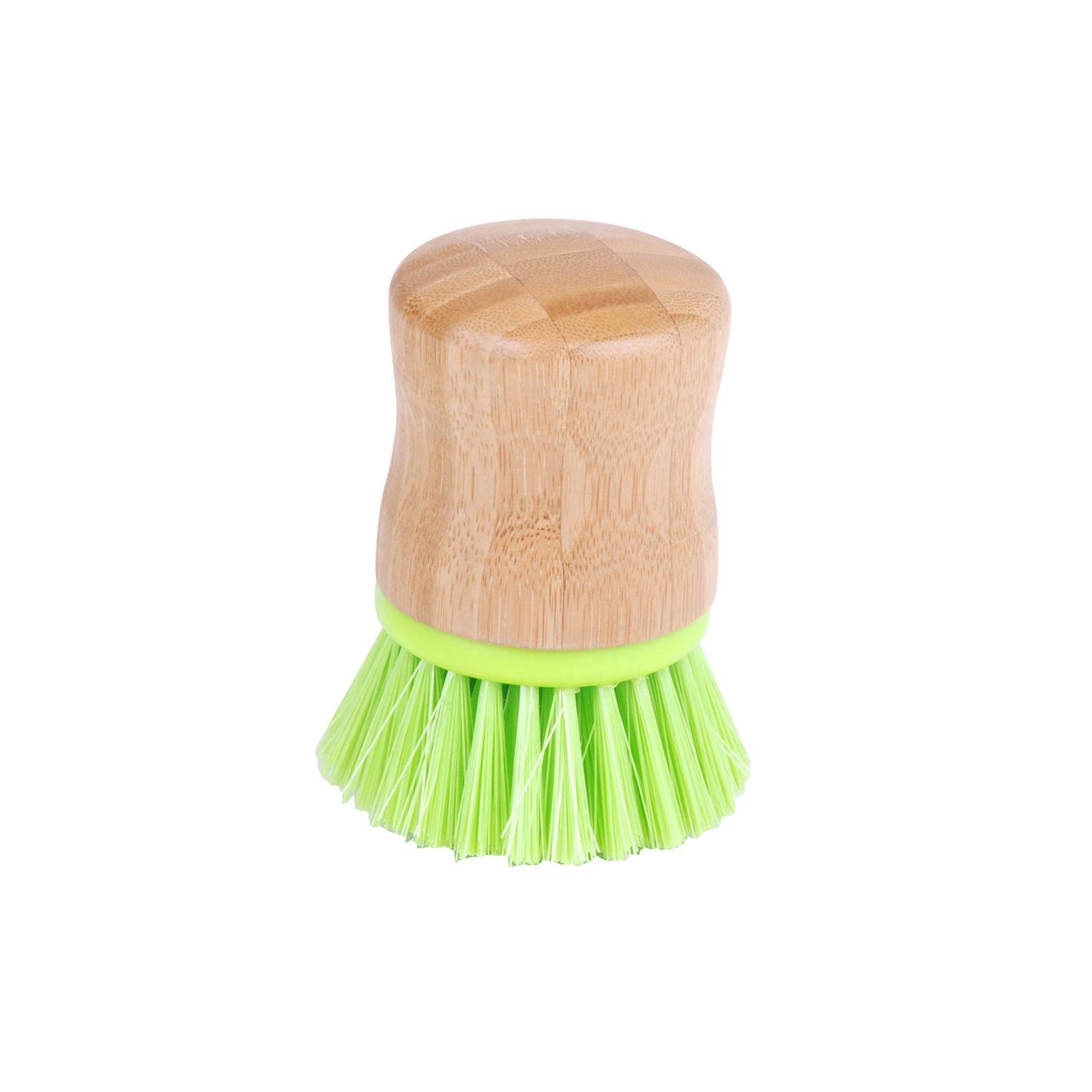 DIVERS Brosse vaisselle poils durs - Diam. 5 cm - Vert anis