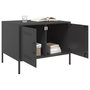 Voir la diapositive 4 : VIDAXL Table basse noir 68x50x50,5 cm acier
