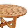 Voir la diapositive 5 : VIDAXL Table de bar de jardin Ø60x105 cm Bois d'acacia solide