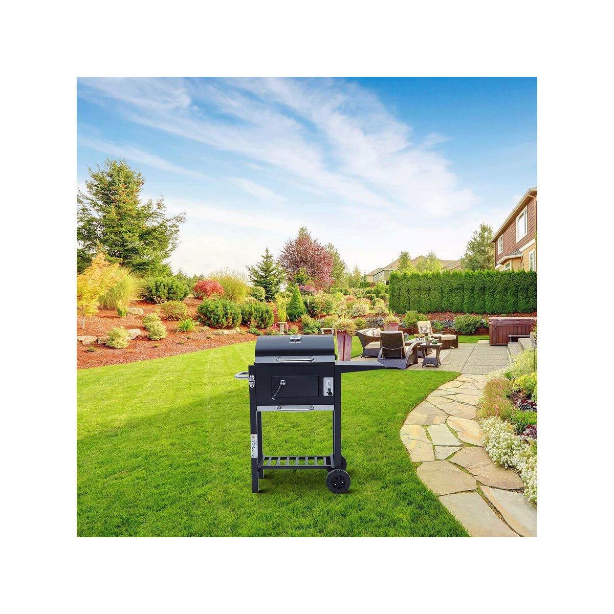 Habitat et Jardin Barbecue charbon de bois  Vicomte  - 92.5 x 46 x 123 cm
