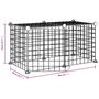 Voir la diapositive 5 : VIDAXL Cage animaux de compagnie a 8 panneaux et porte Noir 35x35 cm