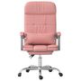 Voir la diapositive 3 : VIDAXL Fauteuil de massage inclinable de bureau Rose Similicuir