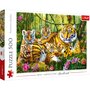 Trefl Puzzle 500 pièces : Famille de tigres