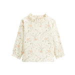 Petit Béguin Blouse enfant en gaze de coton Lison. Coloris disponibles : Beige