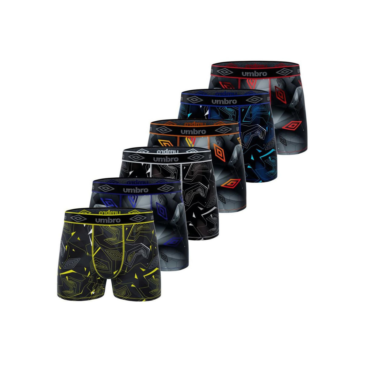 UMBRO Lot de 6 boxers homme Speed