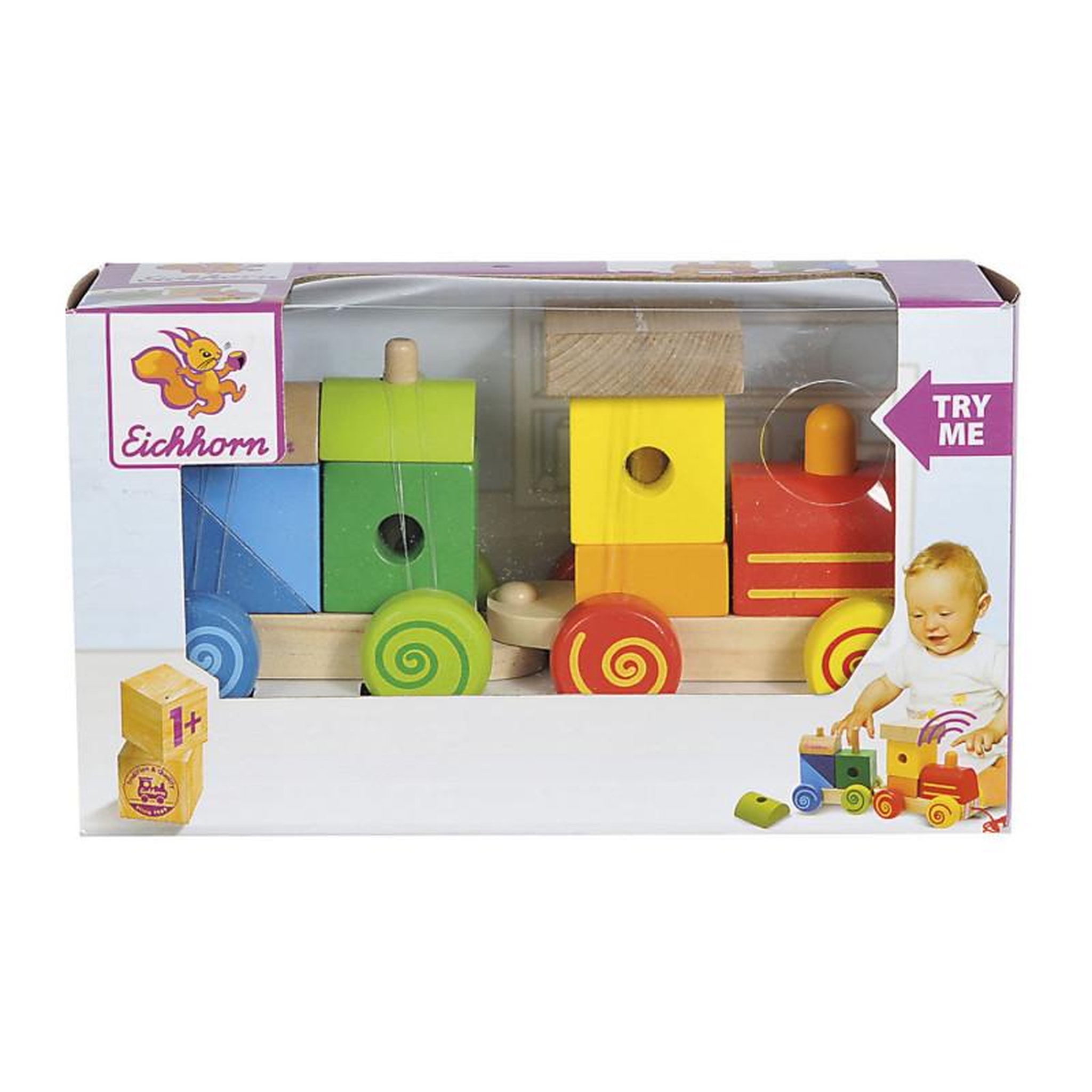 Voir la diapositive 2 : Eichhorn Eichhorn Wooden Train, 11 pcs.
