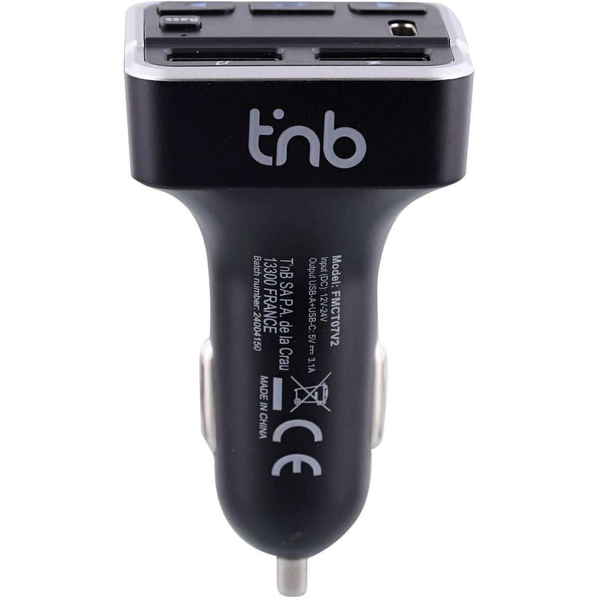 TNB Transmetteur FM FM Bluetooth 4.2 avec kit mains libres