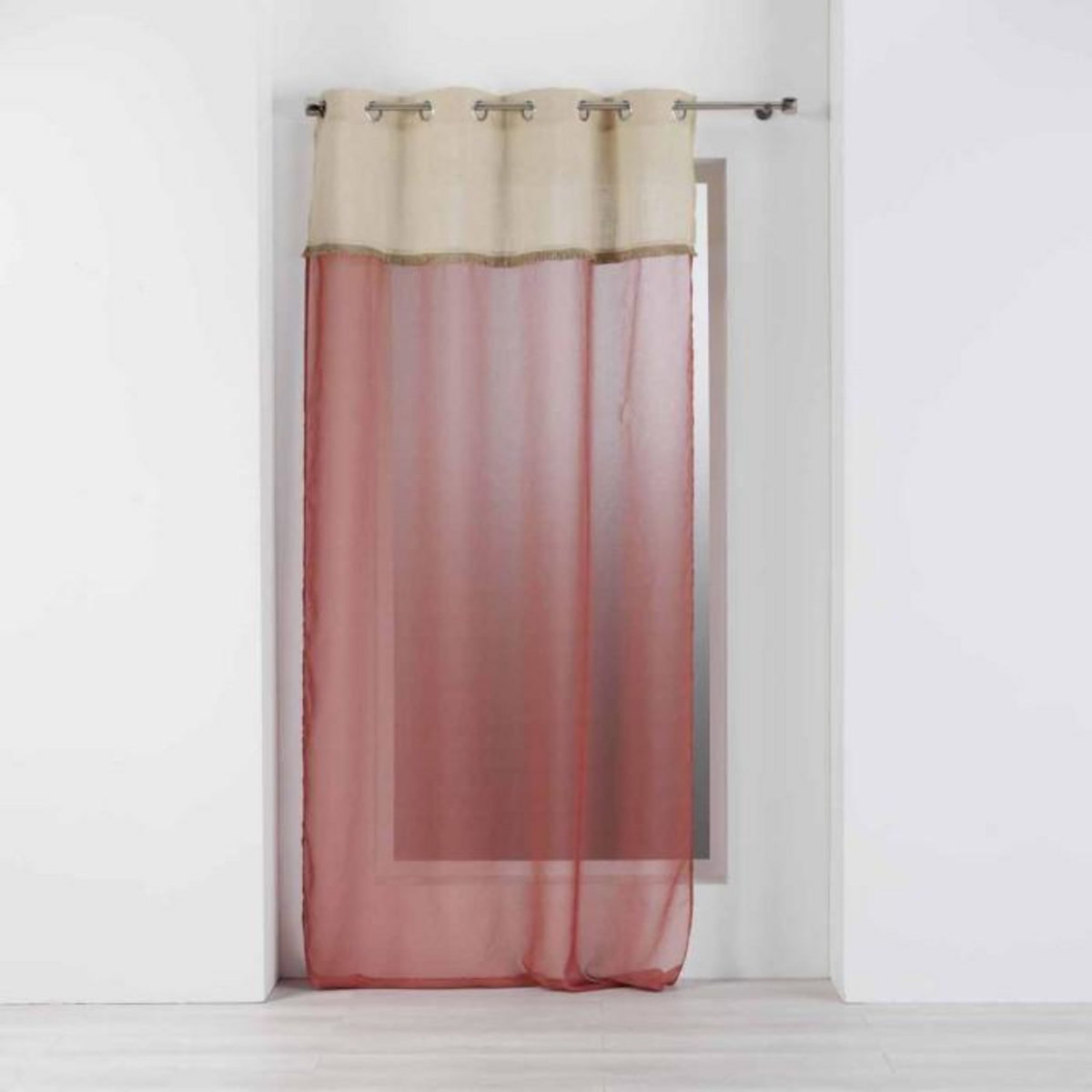 Paris Prix Rideau Voilage à Œillets  Greenybel  140x240cm Terracotta