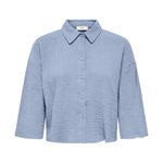 JACQUELINE DE YONG Chemise Bleu Femme JDY Theis Life 3/4. Coloris disponibles : Bleu