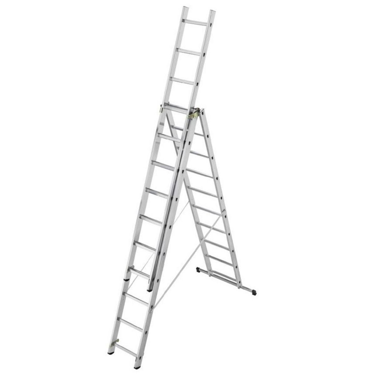 HAILO LOT Echelle transformable Hobbystep 3x11 + marchepied rouge