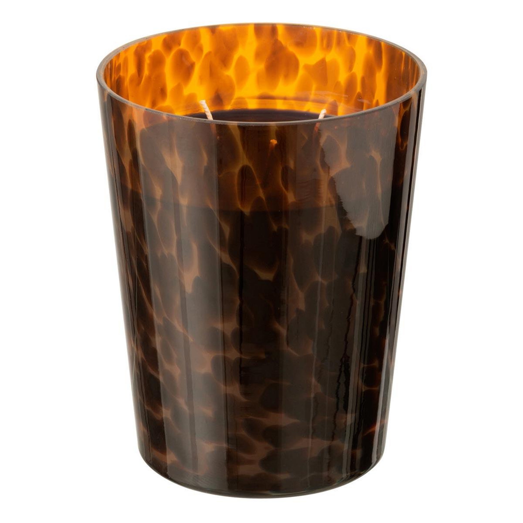 J-LINE Bougie parfumée  noa  16cm bois de santal marron