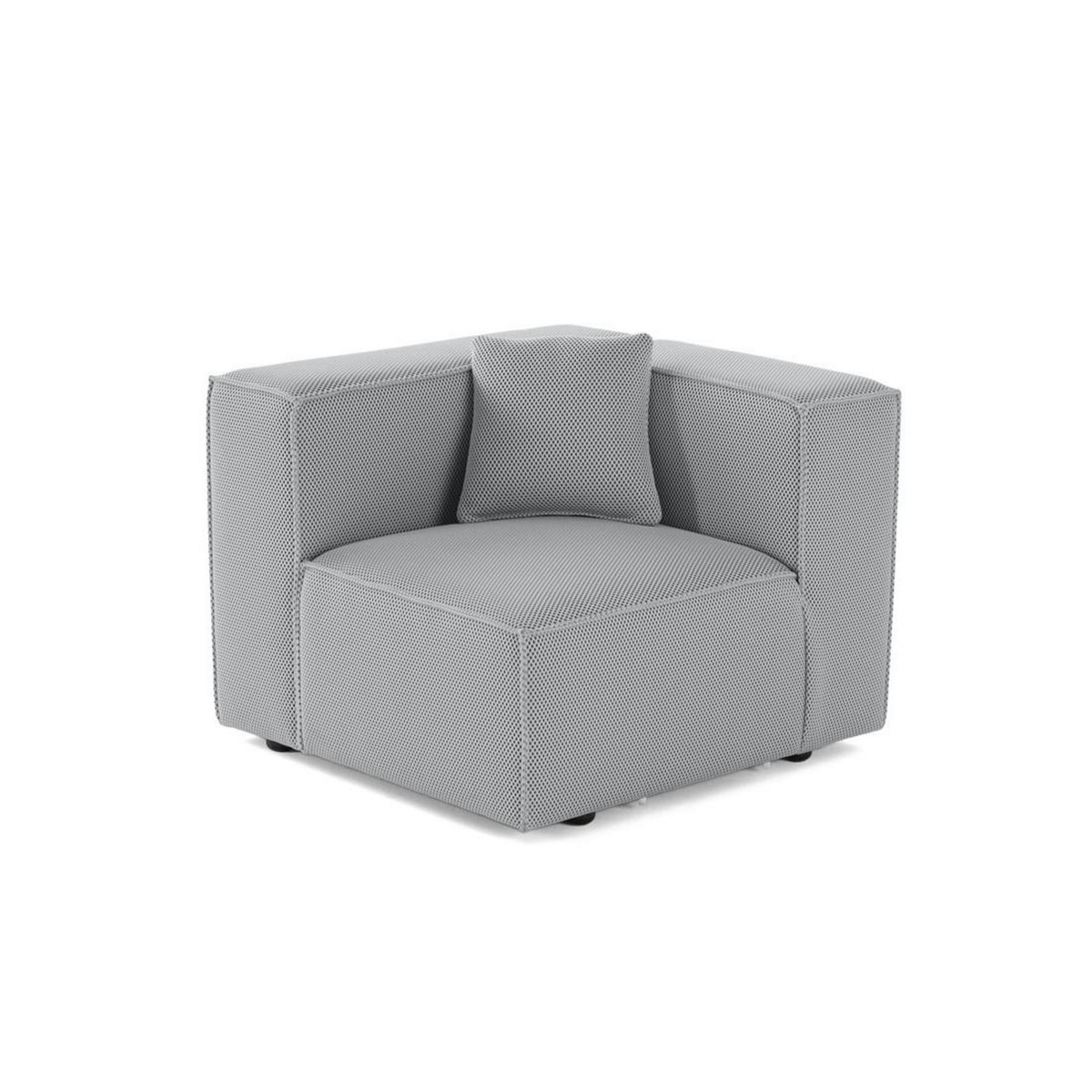 LISA DESIGN Arty - module d'assise gauche - en tissu mailles 3d