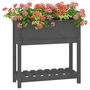 Voir la diapositive 4 : VIDAXL Jardiniere avec etagere Gris 82,5x34,5x81 cm Bois massif de pin