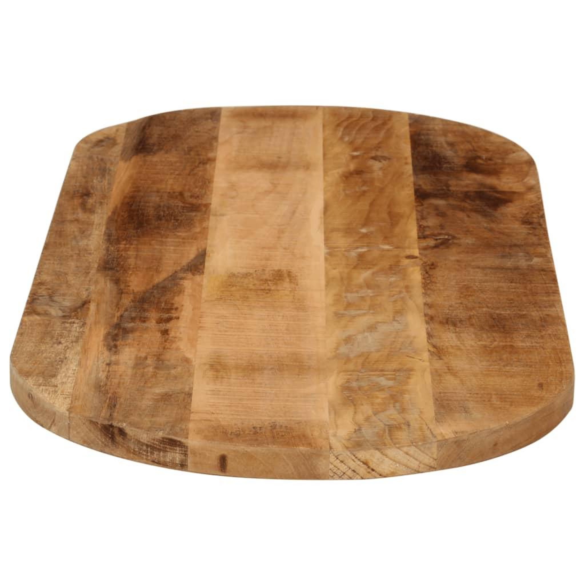 Voir la diapositive 4 : VIDAXL Dessus de table 140x60x2,5cm ovale bois massif de manguier brut