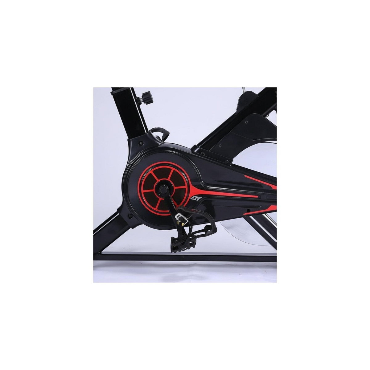 O'Fitness Vélo d'appartement spinning - O'Fitness - Compteur 5 fonctions - Roue d'intertie : 6 Kg