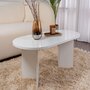 Voir la diapositive 2 : Habitat et Jardin Table basse en bois  Sable  - 60 x 119 x 40 cm - Blanc