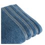 Voir la diapositive 2 : ACTUEL Drap de bain uni en coton liteau lurex 500 g/m²