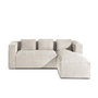 Voir la diapositive 1 : LISA DESIGN Stella - canapé d'angle - en velours côtelé - 4 places -style contemporain - droit