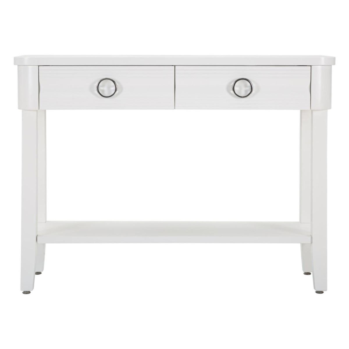 Paris Prix Console en Bois  Shine  110cm Blanc