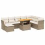 Voir la diapositive 2 : VIDAXL Salon de jardin avec coussins 9 pcs beige resine tressee