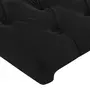 VIDAXL Tete de lit avec oreilles Noir 103x16x78/88 cm Velours