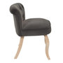Voir la diapositive 3 : Paris Prix Fauteuil en Velours Design  Eleonor  68cm Gris