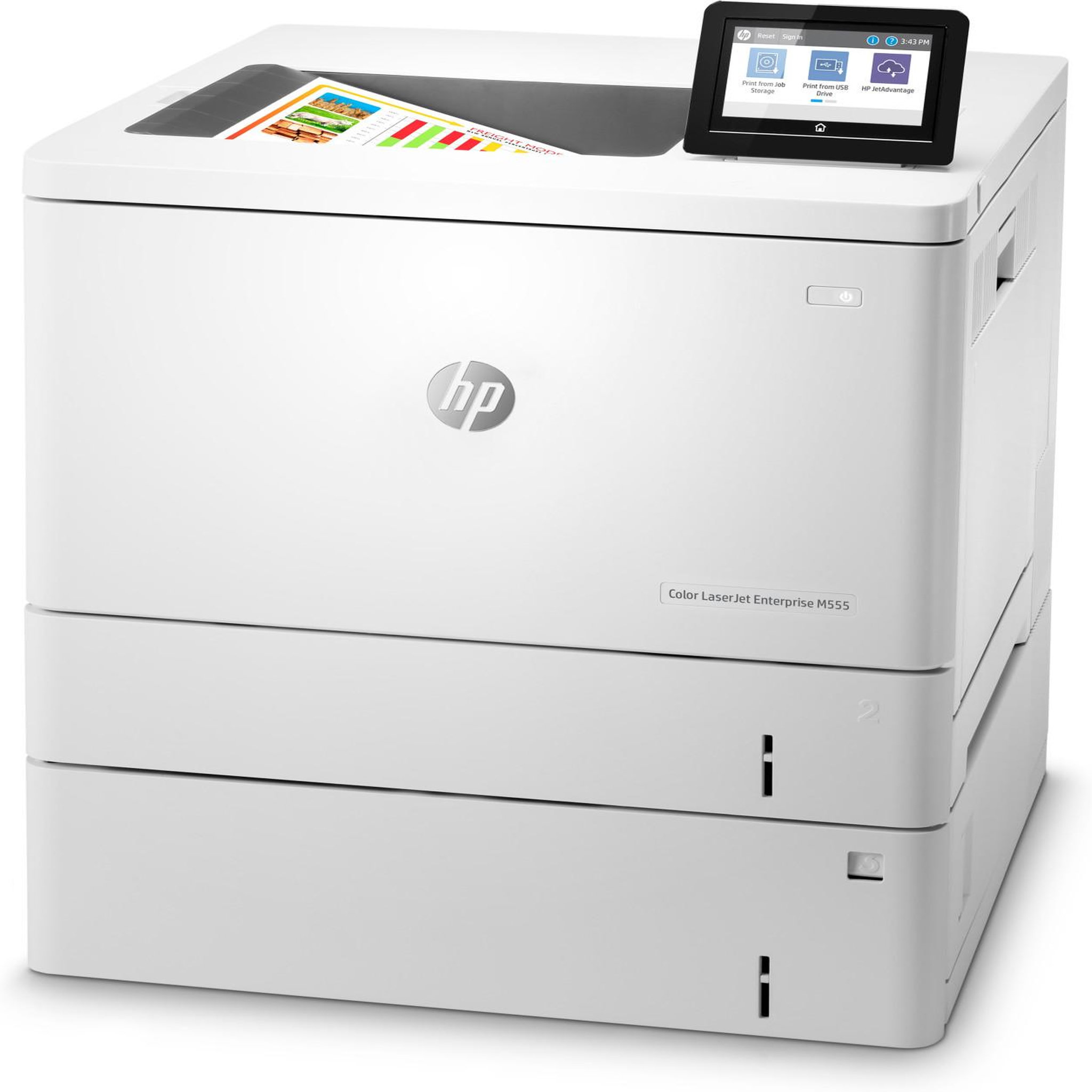 Voir la diapositive 3 : HP HP Color LaserJet Enterprise M555x Drucker Farbe Duplex Laser A4 Legal (7ZU79A B19)