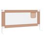 Voir la diapositive 4 : VIDAXL Barriere de securite de lit d'enfant Taupe 180x25 cm Tissu