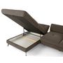 Voir la diapositive 3 : LISA DESIGN Ninon - canapé d'angle gauche 4 places convertible avec coffre en tissu texturé