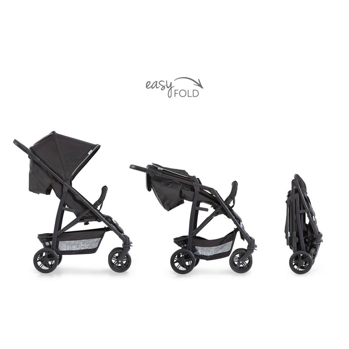 HAUCK Poussette Shopper Hauck Rapid 4 - Caviar Argent