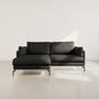 Voir la diapositive 2 : LISA DESIGN Carlos - canapé d'angle gauche 4 places ultra moelleux en tissu texturé